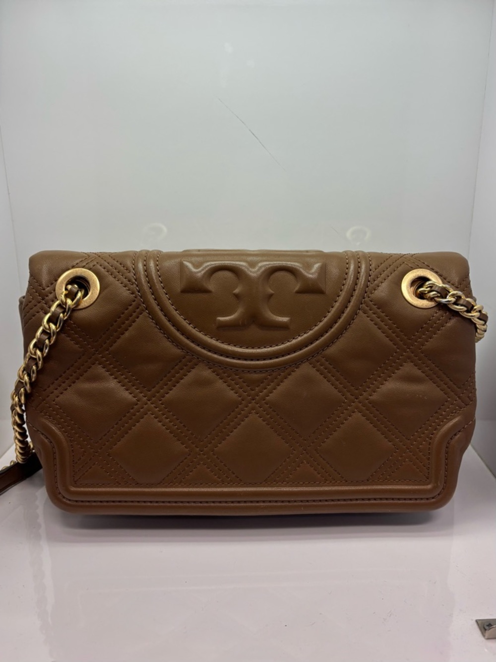 Fleming soft Quilted convertible shoulder Bag - Brown